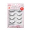 KISS So Natural Holiday False Eyelashes, ‘Shy Natural’, 8mm-10mm, Natural Volume, Tapered Ends, 3 Pairs + 1 Pair with Glitter, KISS Super Stick Strip Lash Adhesive, Clear, Net Wt. 4.8g (0.17 oz.)(Shy Natural)