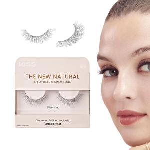 KISS False Eyelashes – Lightweight, Reusable Lash Clusters for Natural Look, Easy Application, Multiple Styles Available(Sliver Ring)