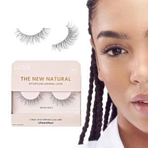 KISS False Eyelashes – Lightweight, Reusable Lash Clusters for Natural Look, Easy Application, Multiple Styles Available(White Shirt)