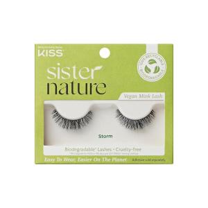 KISS False Eyelashes – Vegan, Reusable Strip Lashes for Comfortable Wear(Storm)