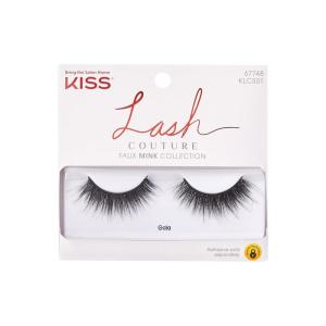 KISS Lash Couture Faux Mink Collection False Eyelashes, ‘Gala’, 12mm, Easy to Apply, Reusable, Vegan & Cruelty free, No Damage To Natural Lashes, 1 Pair Strip Lashes