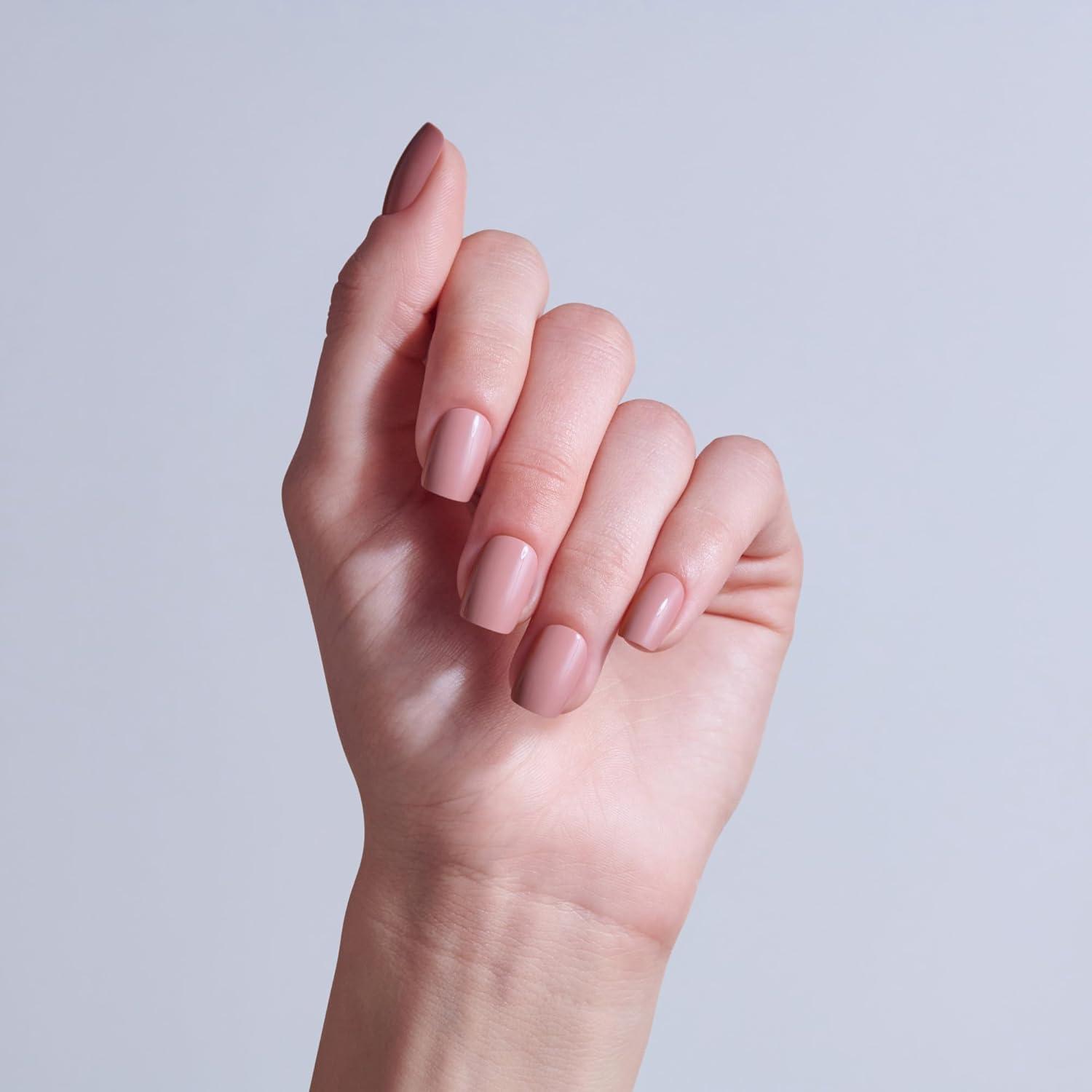 imageKISS CORE Press On Nails Nail glue included Felicity Pink Short Size Squoval Shape Includes 32 Nails 2g Glue 1 Manicure Stick 1 Mini File