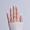KISS CORE, Press On Nails, Nail glue included, ‘Every Minute’, White, Long Size, Square Shape, Includes 32 Nails, 2g Glue, 1 Manicure Stick, 1 Mini File
