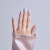 KISS CORE, Press On Nails, Nail glue included, ‘Lyrical’, White, Short Size, Almond Shape, Includes 32 Nails, 2g Glue, 1 Manicure Stick, 1 Mini File