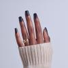 KISS CORE, Press On Nails, Nail glue included, ‘Photogenic’, Black, Short Size, Squoval Shape, Includes 32 Nails, 2g Glue, 1 Manicure Stick, 1 Mini File