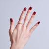 KISS CORE, Press On Nails, Nail glue included, ‘Sprightly’, Red, Short Size, Squoval Shape, Includes 32 Nails, 2g Glue, 1 Manicure Stick, 1 Mini File