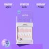 KISS CORE, Press On Nails, Nail glue included, ‘Two of a Kind’, White, Short Size, Squoval Shape, Includes 26 Toenails, 2g Glue, 1 Manicure Stick, 1 Mini File