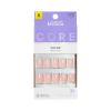 KISS CORE, Press On Nails, Nail glue included, ‘Aesthetic’, Pink, Short Size, Squoval Shape, Includes 32 Nails, 2g Glue, 1 Manicure Stick, 1 Mini File