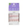 KISS CORE, Press On Nails, Nail glue included, ‘Dulcet’, Pink, Medium Size, Almond Shape, Includes 32 Nails, 2g Glue, 1 Manicure Stick, 1 Mini File