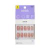 KISS CORE, Press On Nails, Nail glue included, ‘Embullience’, Beige, Short Size, Squoval Shape, Includes 32 Nails, 2g Glue, 1 Manicure Stick, 1 Mini File