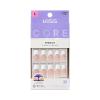 KISS CORE, Press On Nails, Nail glue included, ‘Every Minute’, White, Long Size, Square Shape, Includes 32 Nails, 2g Glue, 1 Manicure Stick, 1 Mini File
