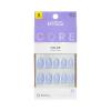 KISS CORE, Press On Nails, Nail glue included, ‘Flee’, Blue, Short Size, Almond Shape, Includes 32 Nails, 2g Glue, 1 Manicure Stick, 1 Mini File