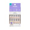 KISS CORE, Press On Nails, Nail glue included, ‘I Wish’, White, Real Short Size, Square Shape, Includes 32 Nails, 2g Glue, 1 Manicure Stick, 1 Mini File
