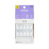 KISS CORE, Press On Nails, Nail glue included, ‘Lyrical’, White, Short Size, Almond Shape, Includes 32 Nails, 2g Glue, 1 Manicure Stick, 1 Mini File