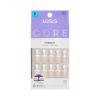 KISS CORE, Press On Nails, Nail glue included, ‘Perfection’, White, Petite Size, Squoval Shape, Includes 32 Nails, 2g Glue, 1 Manicure Stick, 1 Mini File