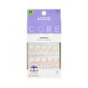 KISS CORE, Press On Nails, Nail glue included, ‘Scenario’, Pink, Medium Size, Squoval Shape, Includes 32 Nails, 2g Glue, 1 Manicure Stick, 1 Mini File