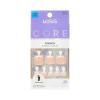 KISS CORE, Press On Nails, Nail glue included, ‘Two of a Kind’, White, Short Size, Squoval Shape, Includes 26 Toenails, 2g Glue, 1 Manicure Stick, 1 Mini File