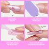 KISS GLAM, Press On Nails, Nail glue included, ‘Golden Hour Affairs’, Pink, Short Size, Squoval Shape, Includes 32 Nails, 2g Glue, 1 Manicure Stick, 1 Mini File