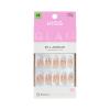 KISS GLAM, Press On Nails, Nail glue included, ‘Applause’, White, Medium Size, Almond Shape, Includes 32 Nails, 2g Glue, 1 Manicure Stick, 1 Mini File
