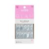 KISS GLAM, Press On Nails, Nail glue included, ‘Seraphic’, Blue, Long Size, Coffin Shape, Includes 32 Nails, 2g Glue, 1 Manicure Stick, 1 Mini File