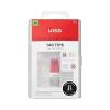 KISS PROFESSIONAL, Press On Nails, Nail glue included, ‘Luminous’, Clear, Medium Size, Coffin Shape, Includes 140 Nails, 3g Glue