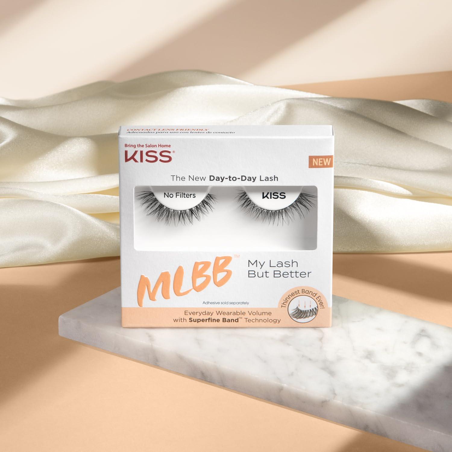 imageKISS Looks So Natural Trio Lash Medium Combo Pack False Eyelashes with Tapered End Technology 3D Lengths amp Angles Easy Grip Tray with BuiltIn Glue Pocket 30 Trio Lashes in Short amp Medium LengthsNo Filters