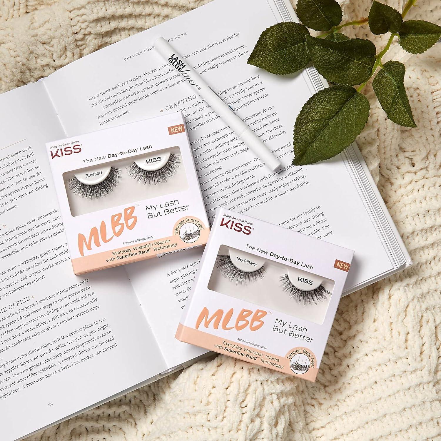 imageKISS Looks So Natural Trio Lash Medium Combo Pack False Eyelashes with Tapered End Technology 3D Lengths amp Angles Easy Grip Tray with BuiltIn Glue Pocket 30 Trio Lashes in Short amp Medium LengthsNo Filters