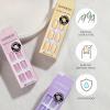 imPRESS Color Press On Nails, ‘Over You’, Solid Burgundy, Short Oval, PureFit Technology, Patented Super Hold Adhesive, Chip Proof, Smudge Proof, Mini Nail File, Manicure Stick & 30 Fake Nails