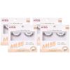KISS Looks So Natural Trio Lash Medium Combo Pack, False Eyelashes with Tapered End Technology, 3D Lengths & Angles, Easy Grip Tray with Built-In Glue Pocket, 30 Trio Lashes in Short & Medium Lengths(No Filters)