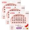KISS Looks So Natural Trio Lash Medium Combo Pack, False Eyelashes with Tapered End Technology, 3D Lengths & Angles, Easy Grip Tray with Built-In Glue Pocket, 30 Trio Lashes in Short & Medium Lengths(Medium)