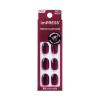 imPRESS Color Press On Nails, ‘Over You’, Solid Burgundy, Short Oval, PureFit Technology, Patented Super Hold Adhesive, Chip Proof, Smudge Proof, Mini Nail File, Manicure Stick & 30 Fake Nails