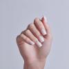 KISS PROFESSIONAL, Press On Nails, Nail glue included, ‘Absolutes’, White, Medium Size, Square Shape, Includes 140 Nails, 3g Glue