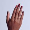 KISS CORE, Press On Nails, Nail glue included, ‘Apple Blossom’, Red, Medium Size, Almond Shape, Includes 32 Nails, 2g Glue, 1 Manicure Stick, 1 Mini File