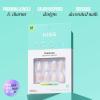 KISS ICON, Press On Nails, Nail glue included, ‘Terrific’, White, Medium Size, Almond Shape, Includes 32 Nails, 2g Glue, 2 Manicure Stick, 1 Mini File, 2 Prep Pads, 48 Adhesive tabs