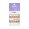 KISS CORE, Press On Nails, Nail glue included, ‘Amazon Falls’, Beige, Medium Size, Almond Shape, Includes 32 Nails, 2g Glue, 1 Manicure Stick, 1 Mini File