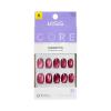 KISS CORE, Press On Nails, Nail glue included, ‘Flaming’, Purple, Short Size, Round Shape, Includes 32 Nails, 2g Glue, 1 Manicure Stick, 1 Mini File