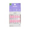 KISS CORE, Press On Nails, Nail glue included, ‘Lilt’, Pink, Medium Size, Almond Shape, Includes 32 Nails, 2g Glue, 1 Manicure Stick, 1 Mini File