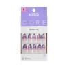 KISS CORE, Press On Nails, Nail glue included, ‘Twinkling Stars’, Purple, Long Size, Almond Shape, Includes 32 Nails, 2g Glue, 1 Manicure Stick, 1 Mini File