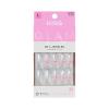 KISS GLAM, Press On Nails, Nail glue included, ‘Captured’, White, Medium Size, Almond Shape, Includes 32 Nails, 2g Glue, 1 Manicure Stick, 1 Mini File