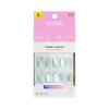 KISS GLAM, Press On Nails, Nail glue included, ‘Celestique’, Blue, Short Size, Round Shape, Includes 32 Nails, 2g Glue, 1 Manicure Stick, 1 Mini File