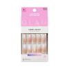 KISS GLAM, Press On Nails, Nail glue included, ‘Day n Night’, Beige, Long Size, Almond Shape, Includes 32 Nails, 2g Glue, 1 Manicure Stick, 1 Mini File