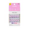 KISS GLAM, Press On Nails, Nail glue included, ‘One n Only’, Pink, Short Size, Round Shape, Includes 32 Nails, 2g Glue, 1 Manicure Stick, 1 Mini File
