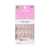 KISS GLAM, Press On Nails, Nail glue included, ‘Stardust Wonder’, Pink, Medium Size, Almond Shape, Includes 32 Nails, 2g Glue, 1 Manicure Stick, 1 Mini File