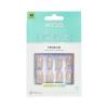 KISS ICON, Press On Nails, Nail glue included, ‘Terrific’, White, Medium Size, Almond Shape, Includes 32 Nails, 2g Glue, 2 Manicure Stick, 1 Mini File, 2 Prep Pads, 48 Adhesive tabs