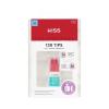KISS PROFESSIONAL, Press On Nails, Nail glue included, ‘Tippy Toes’, White, Short Size, Squoval Shape, Includes 130 Toenails, 3g Glue