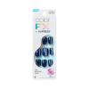 KISS imPRESS No Glue Mani Press On Nails, ColorFX, ‘Velvet Romance’, Purple, Short Size, Squoval Shape, Includes 30 Nails, Prep Pad, Instructions Sheet, 1 Manicure Stick, 1 Mini File
