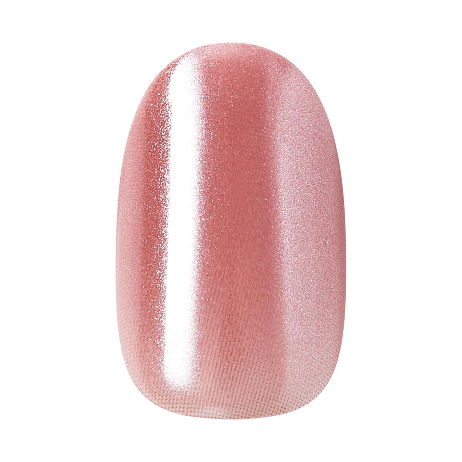 imageKISS imPRESS No Glue Mani Press On Nails ColorFX Boundless Pink Short Size Oval Shape Includes 30 Nails Prep Pad Instructions Sheet 1 Manicure Stick 1 Mini File