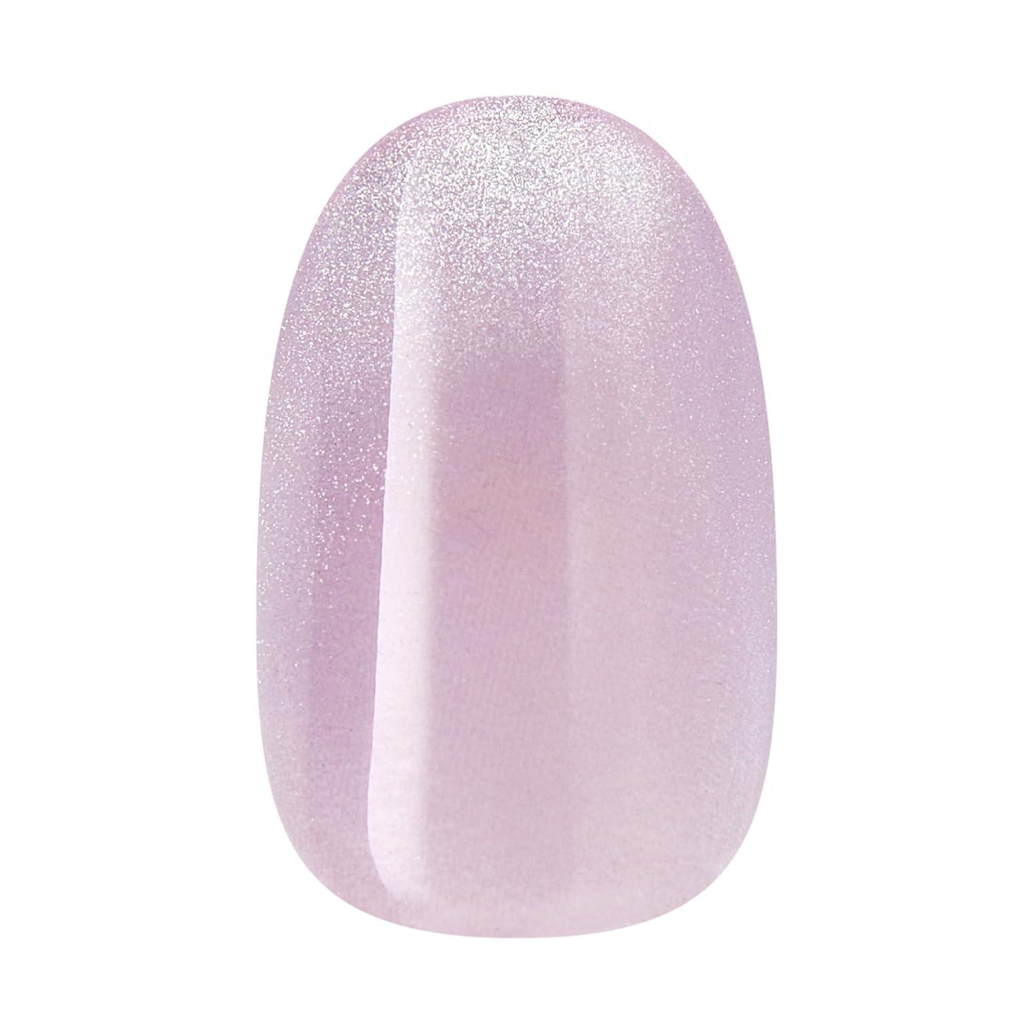 imageKISS imPRESS No Glue Mani Press On Nails ColorFX Diamond Drip Purple Short Size Oval Shape Includes 30 Nails Prep Pad Instructions Sheet 1 Manicure Stick 1 Mini File