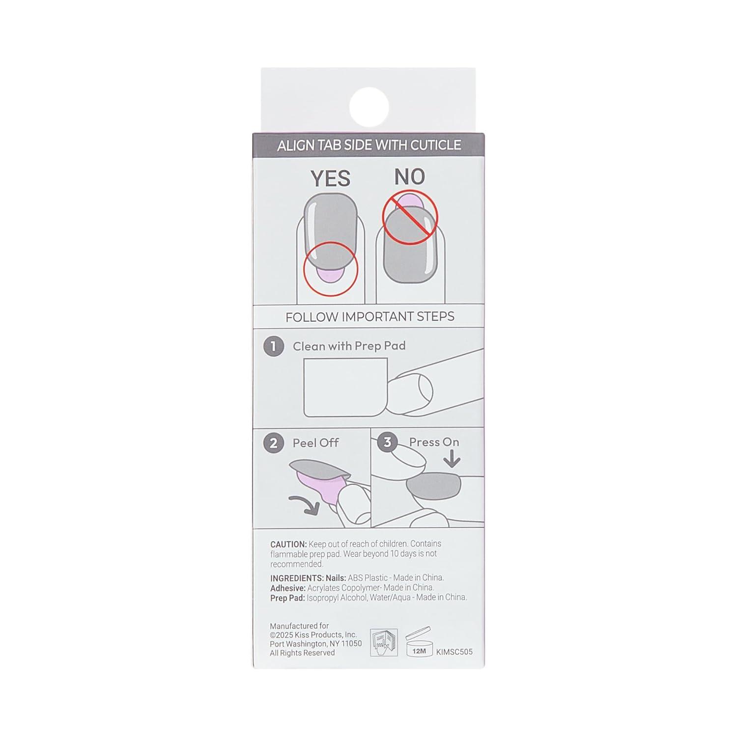 imageKISS imPRESS No Glue Mani Press On Nails Design Even Better Pink Short Size Oval Shape Includes 30 Nails Prep Pad Instructions Sheet 1 Manicure Stick 1 Mini File
