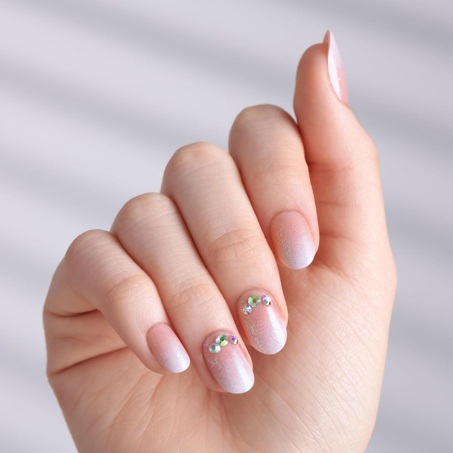 imageKISS imPRESS No Glue Mani Press On Nails Design Even Better Pink Short Size Oval Shape Includes 30 Nails Prep Pad Instructions Sheet 1 Manicure Stick 1 Mini File